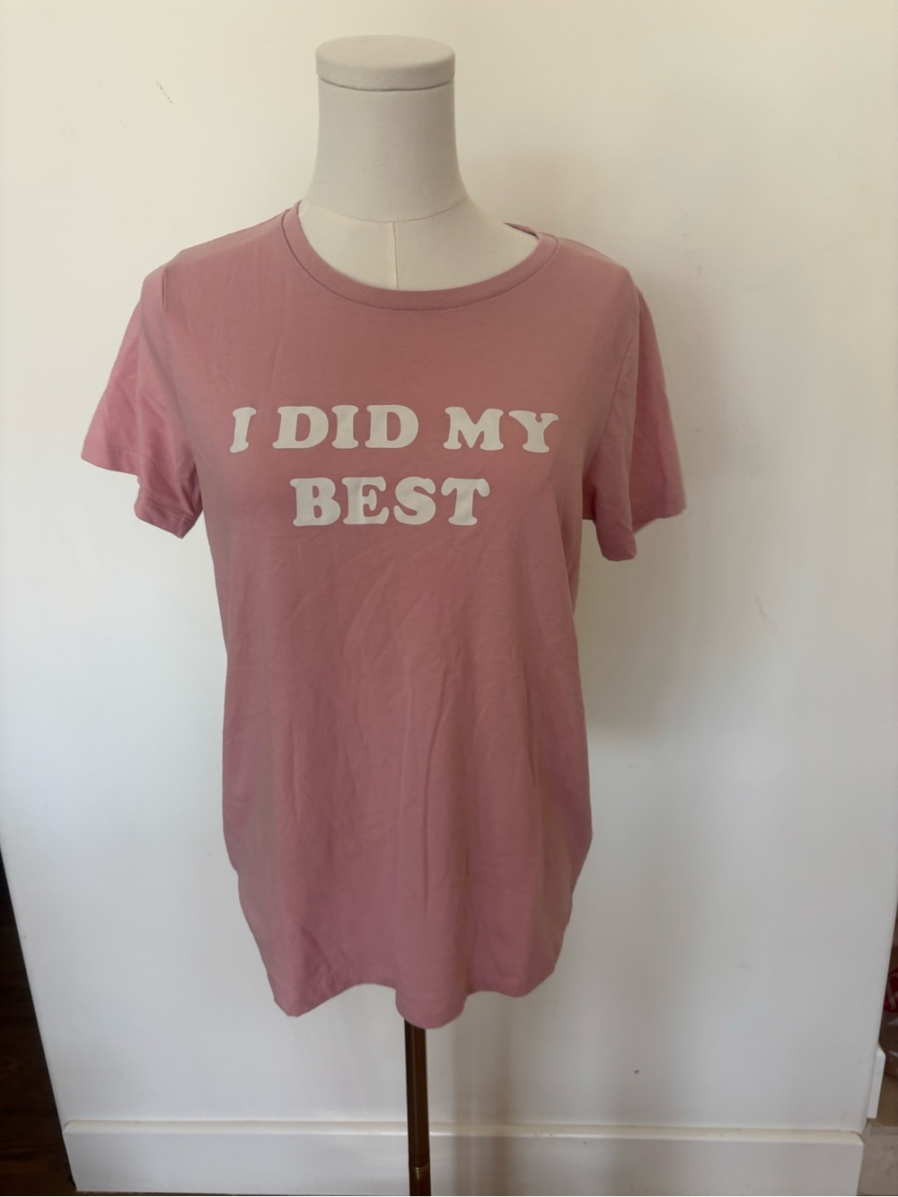 ban.do Pink "I DID MY BEST" Short Sleeve Graphic Tee